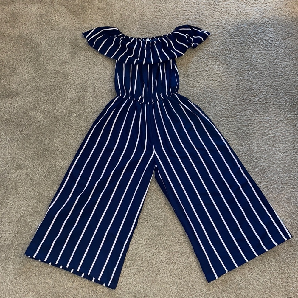 Stripped Capri length Jumpsuit